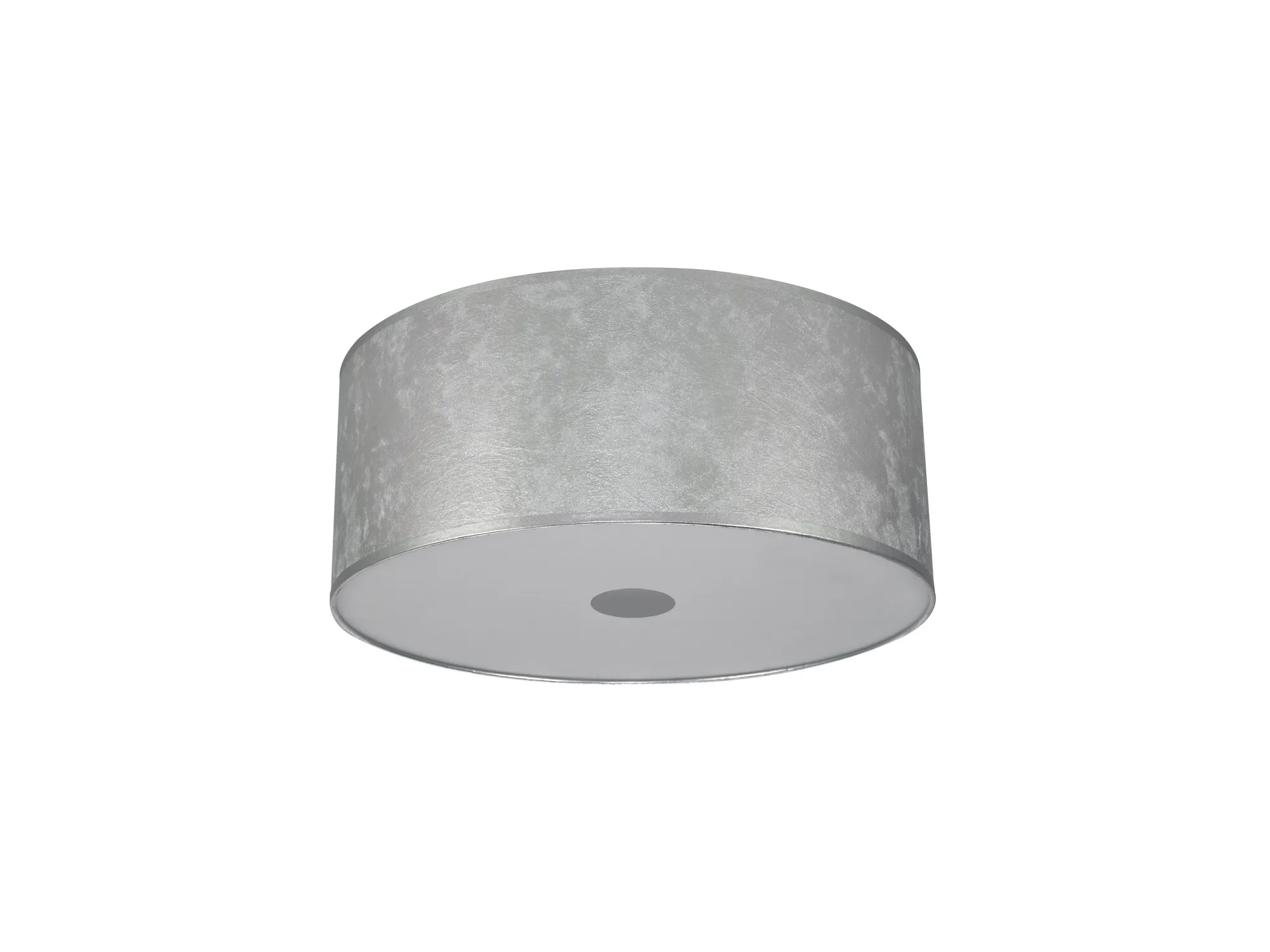 Baymont 50cm Flush 5 Light Silver Leaf, Frosted Diffuser DK0648  Deco Baymont WH SL
